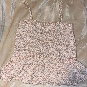 Cute floral cropped top